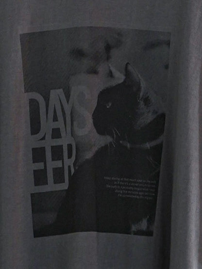 【予約販売】CHIGNON アニマルフォト"CAT"Tee  8461-101KK