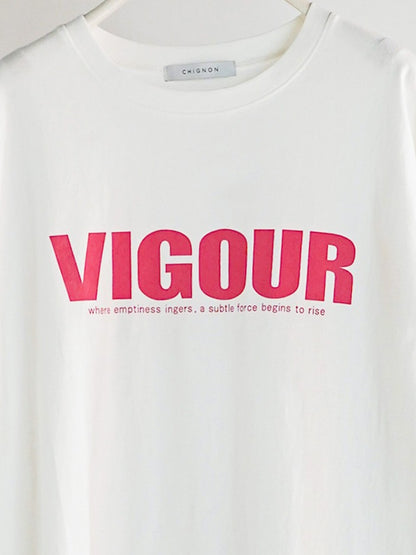 【予約販売】CHIGNON"VIGOUR"プリントTee 8461-102KK