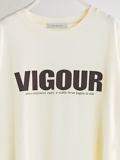 【予約販売】CHIGNON"VIGOUR"プリントTee 8461-102KK