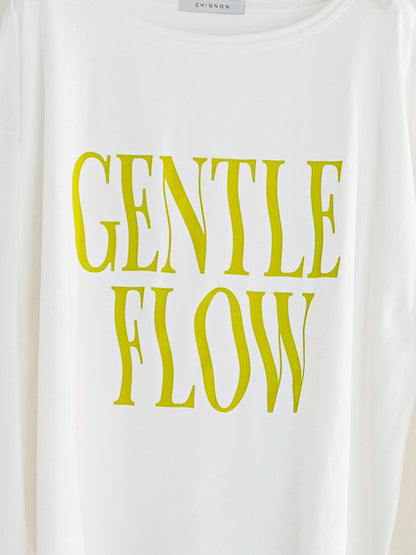 【予約販売】CHIGNON "FLOW"ウェイブロゴTee 8461-103KK
