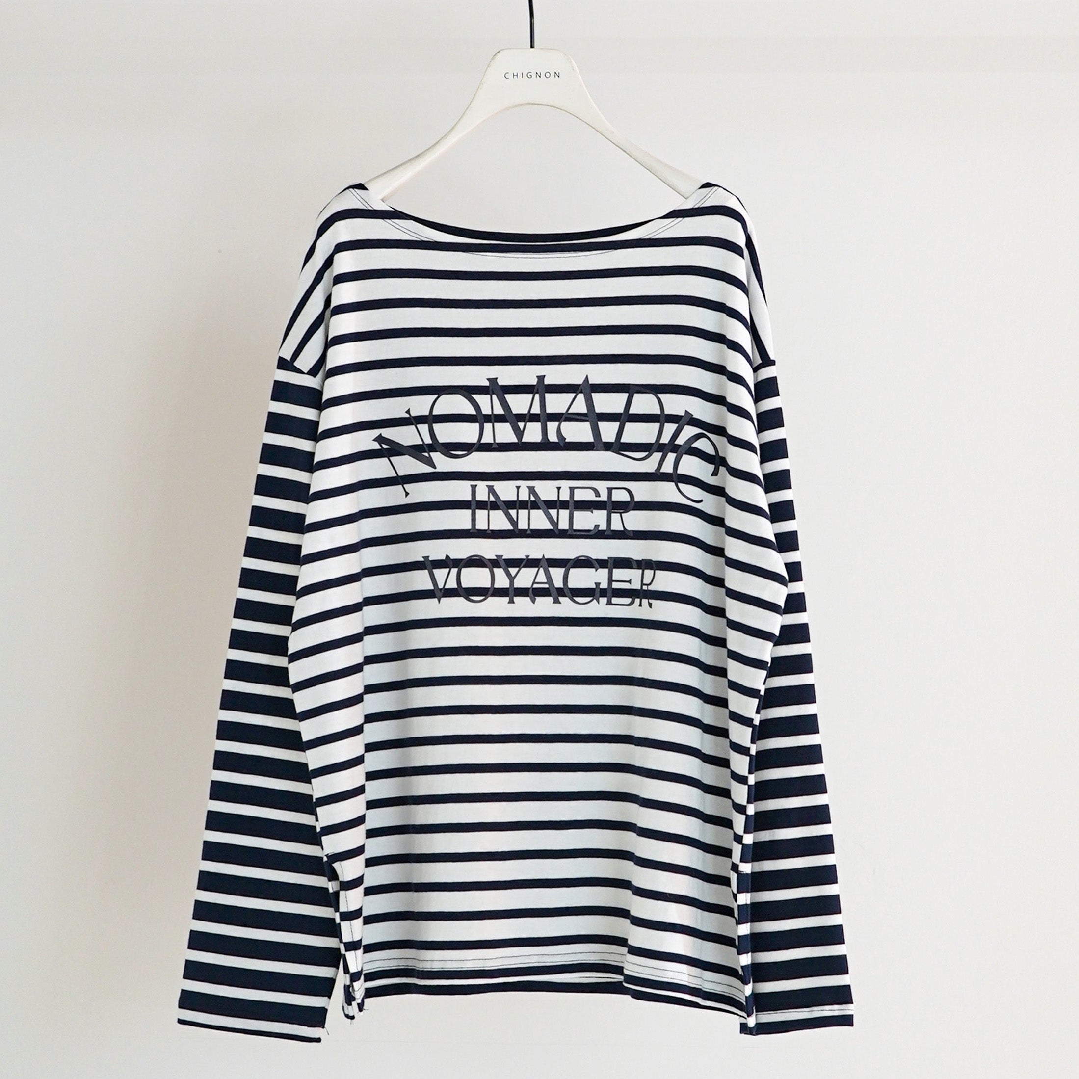 【予約販売】CHIGNON ボーダープリントロンTee 8461-104KK