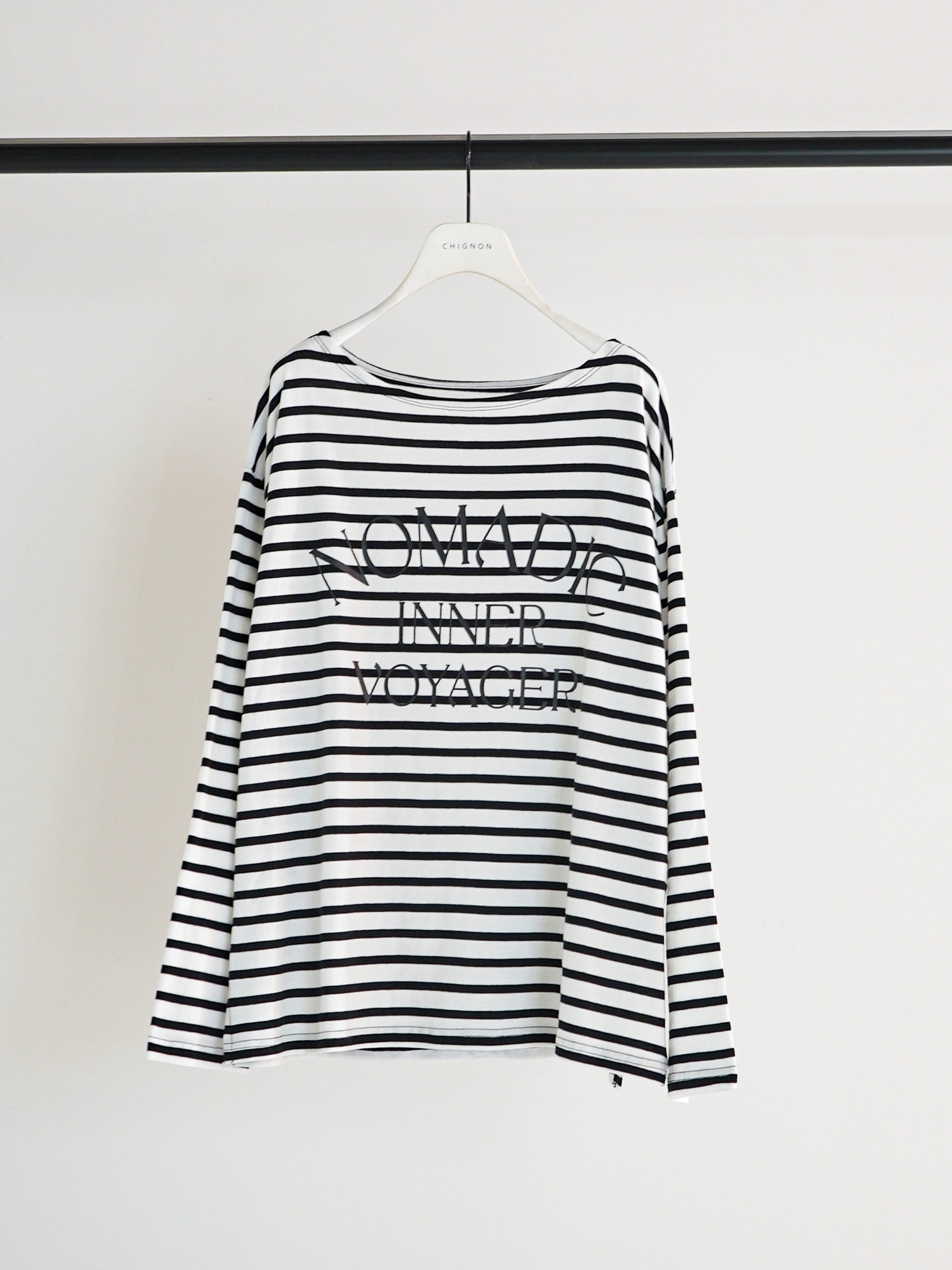 【予約販売】CHIGNON ボーダープリントロンTee 8461-104KK