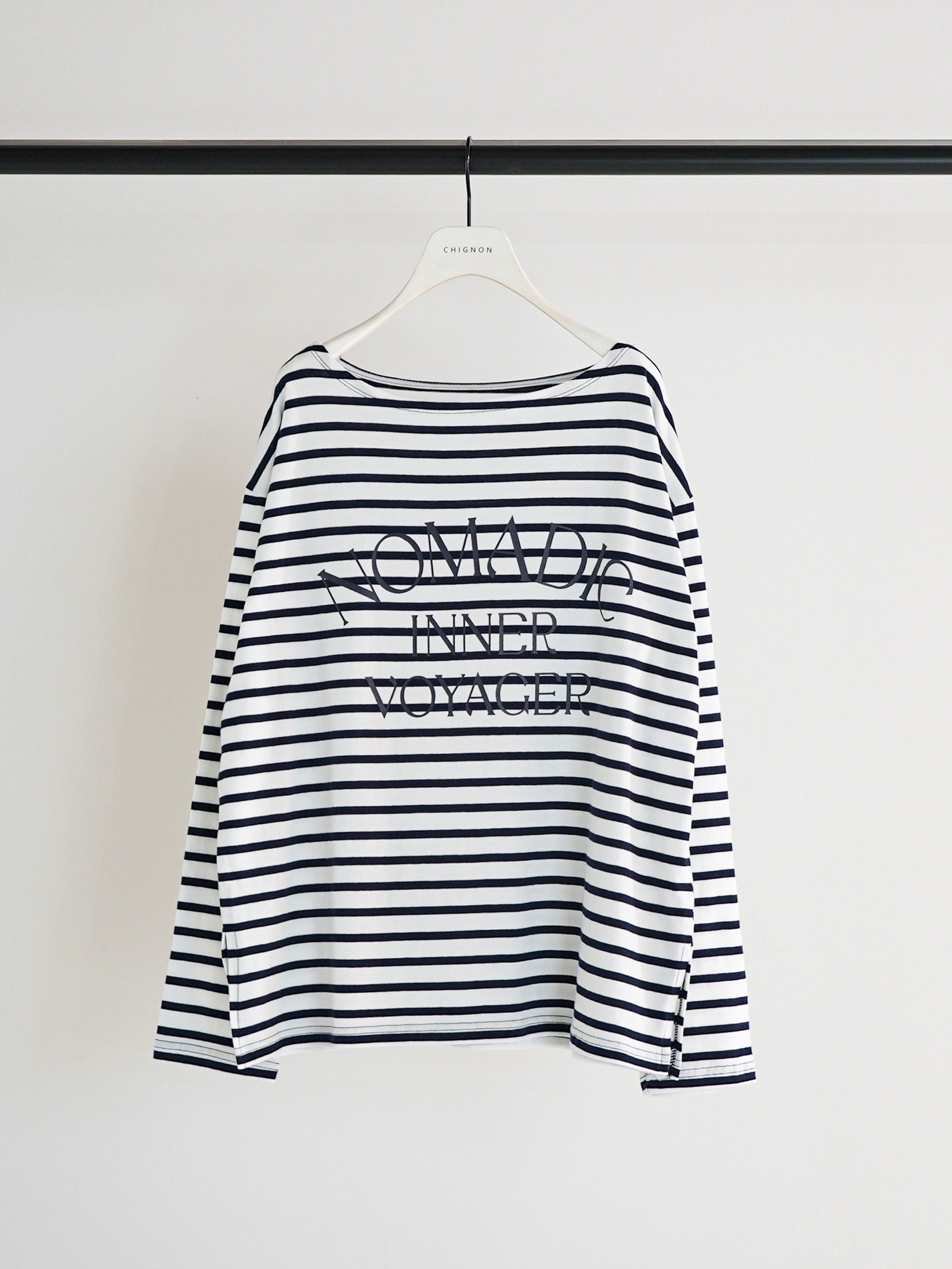 【予約販売】CHIGNON ボーダープリントロンTee 8461-104KK