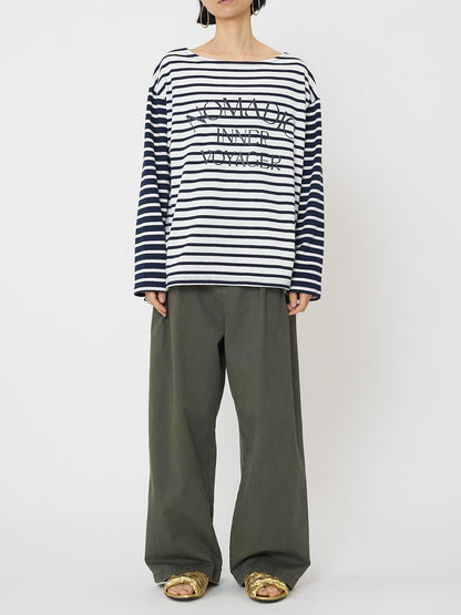 【予約販売】CHIGNON ボーダープリントロンTee 8461-104KK