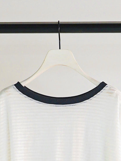 【予約販売】CHIGNON シアーボーダーTee 8461-107KK