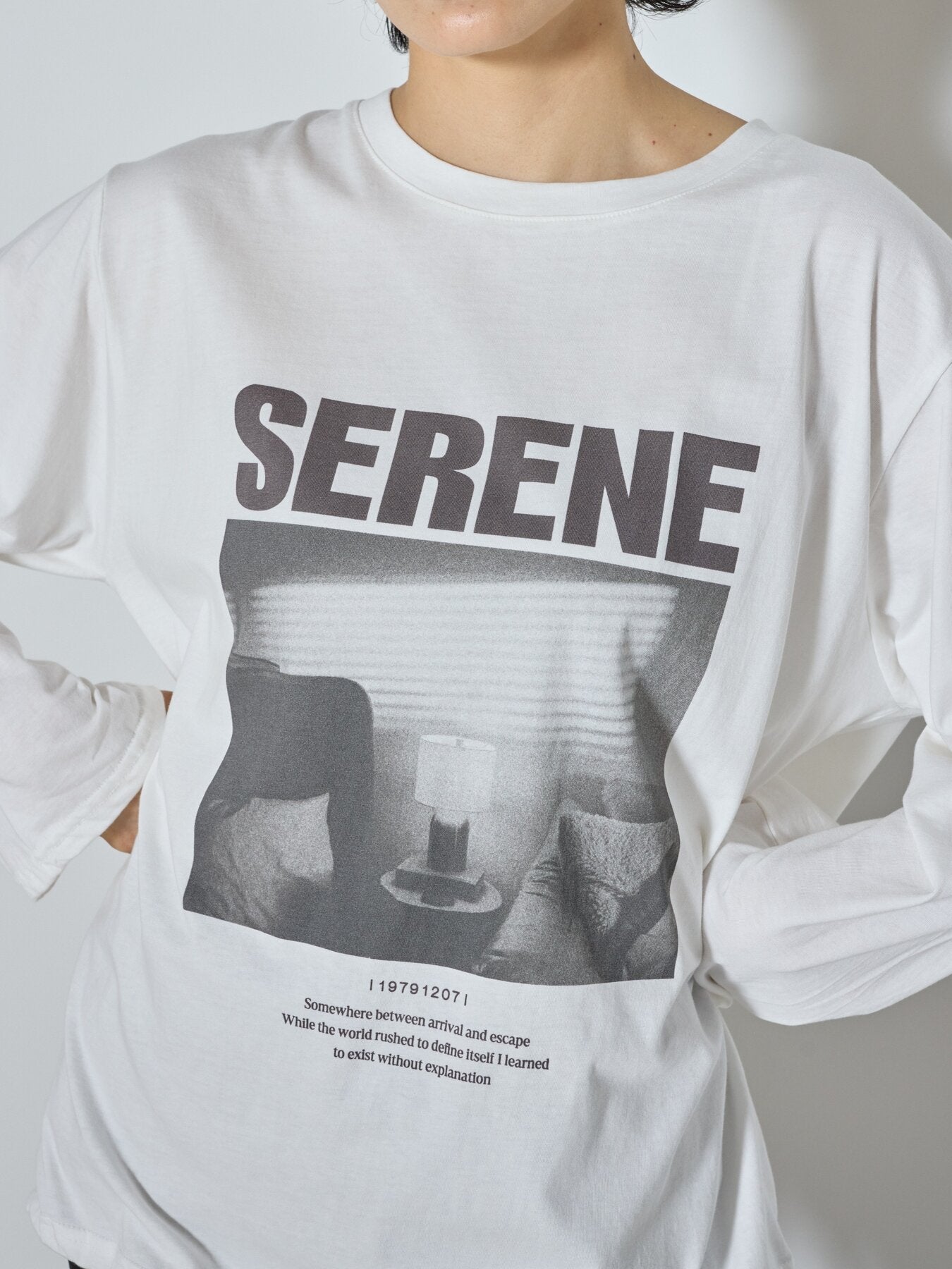【予約販売】CHIGNON ワイヤーヘムPHOTO ロンTEE 8465-441KO