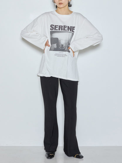 【予約販売】CHIGNON ワイヤーヘムPHOTO ロンTEE 8465-441KO