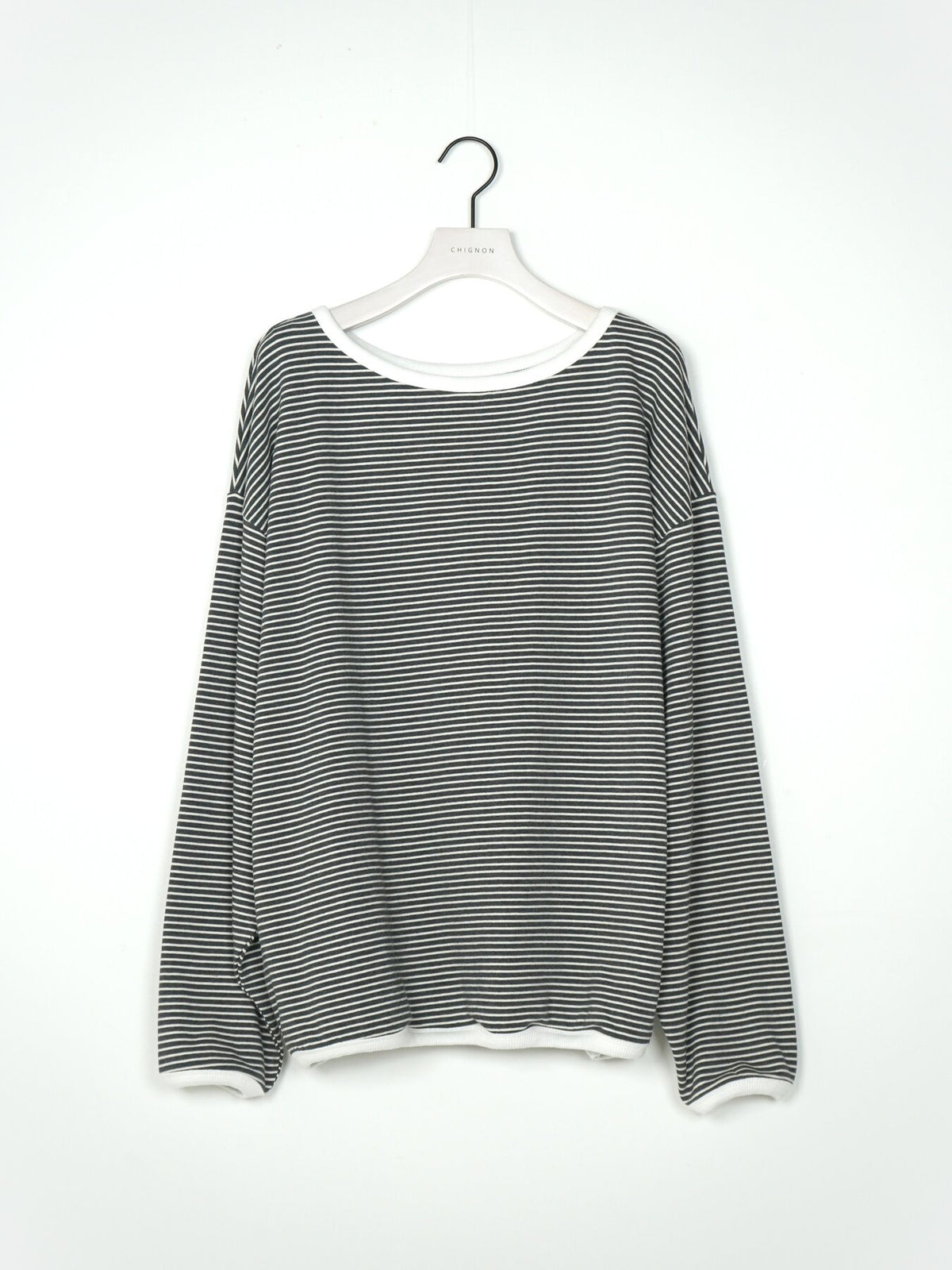 【予約販売】CHIGNON ボーダースウェットPO 8466-763KK