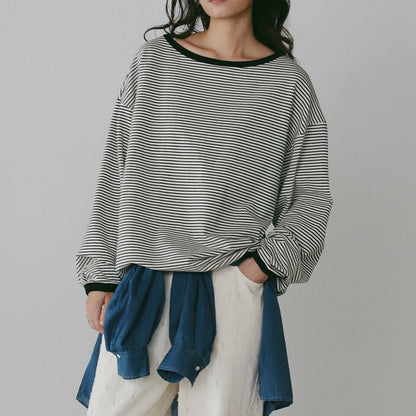 【予約販売】CHIGNON ボーダースウェットPO 8466-763KK