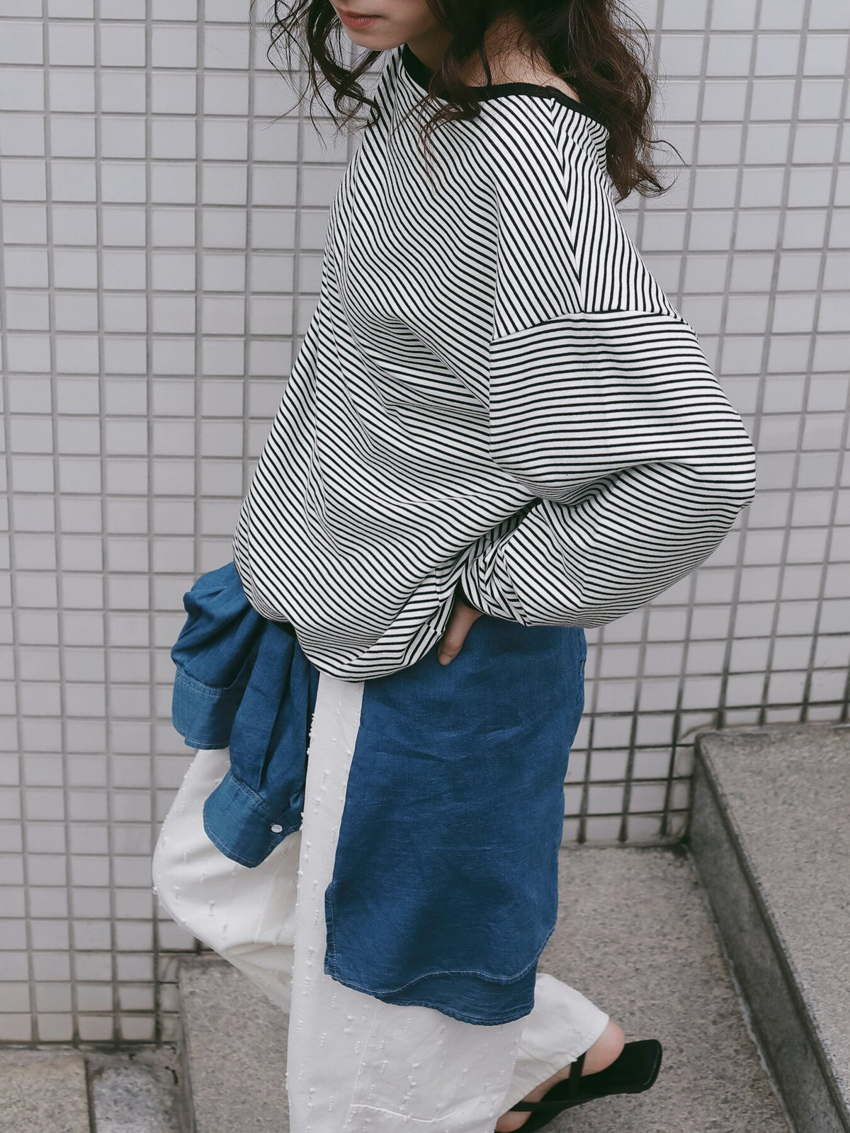 【予約販売】CHIGNON ボーダースウェットPO 8466-763KK