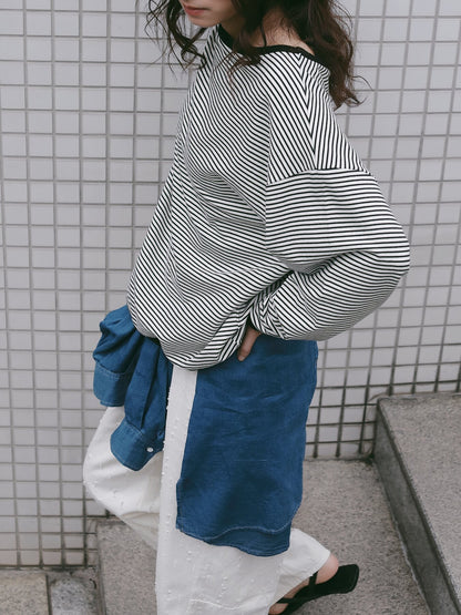 【予約販売】CHIGNON ボーダースウェットPO 8466-763KK