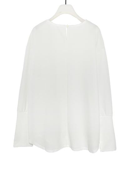 【予約販売】CHIGNON カットジョーゼットTブラウス 8756-501KK