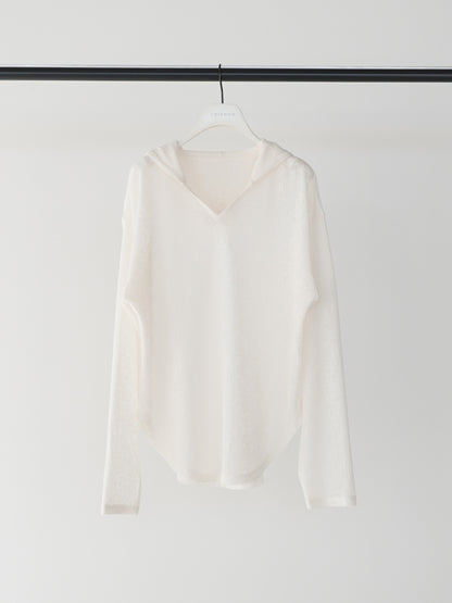 【予約販売】CHIGNON シアーフーディニットソー 8861-068GL