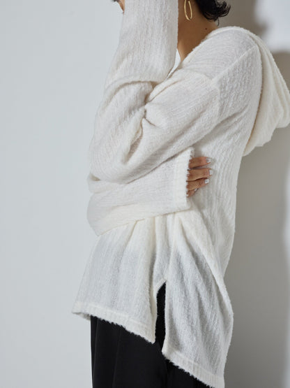 【予約販売】CHIGNON シャギーストライプフーディ－ 8865-388GL