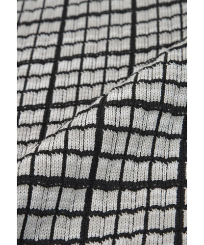 SUPERTHANKS Graph check Knit Crew-neck KT01