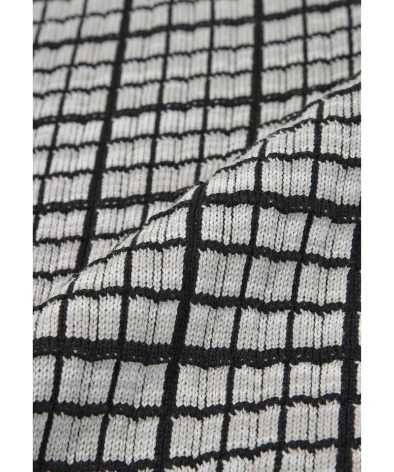 SUPERTHANKS Graph check Knit Crew-neck KT01