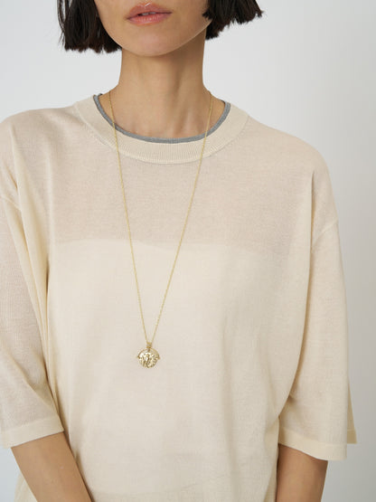 【予約販売】CHIGNON 衿配色ハーフスリーブニット 9261-087GS