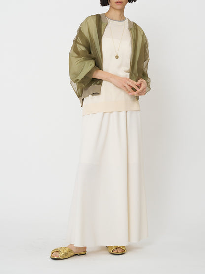 【予約販売】CHIGNON 衿配色ハーフスリーブニット 9261-087GS