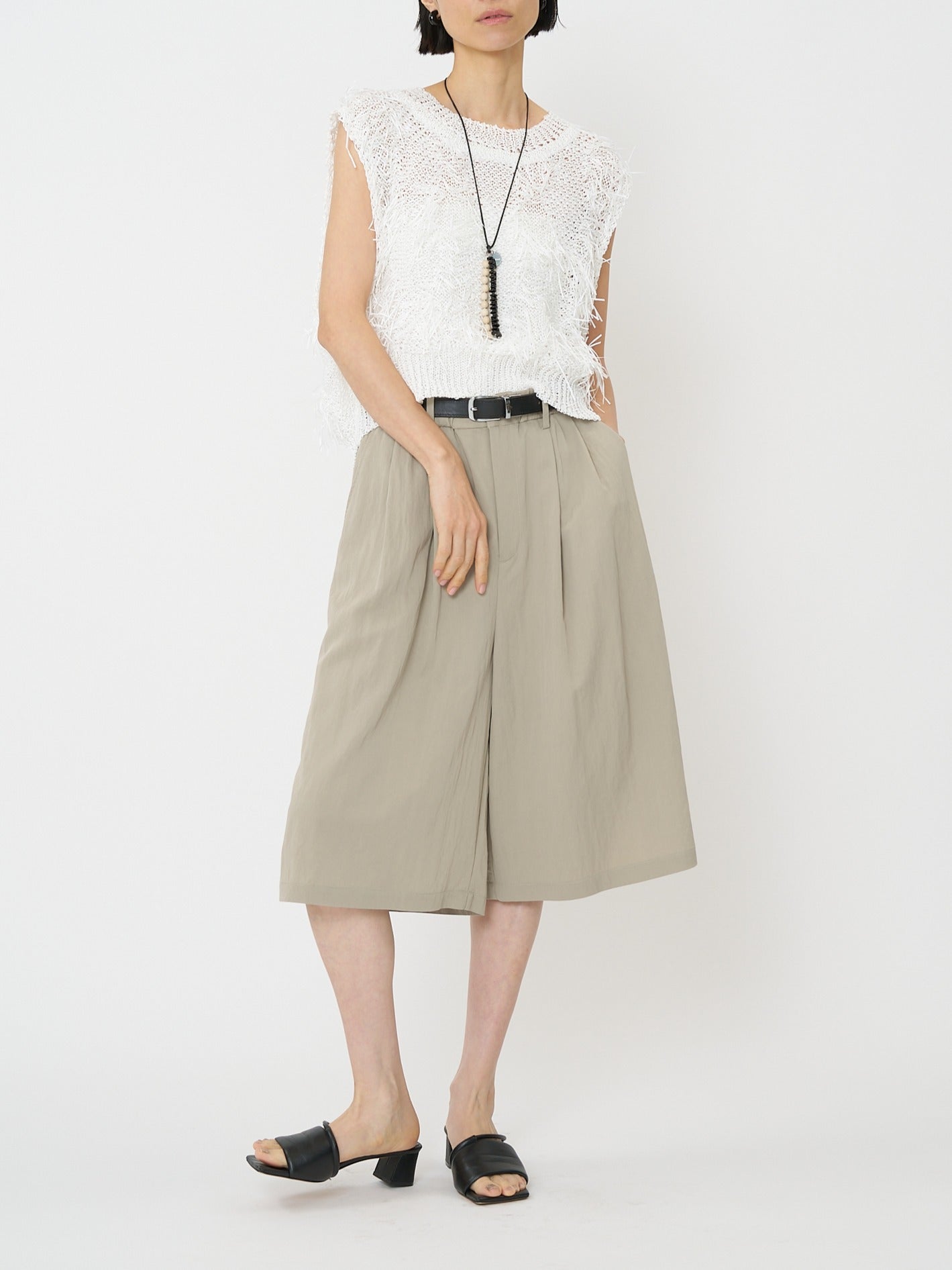 【予約販売】CHIGNON カットJQフリンジニットベスト 9261-091GS