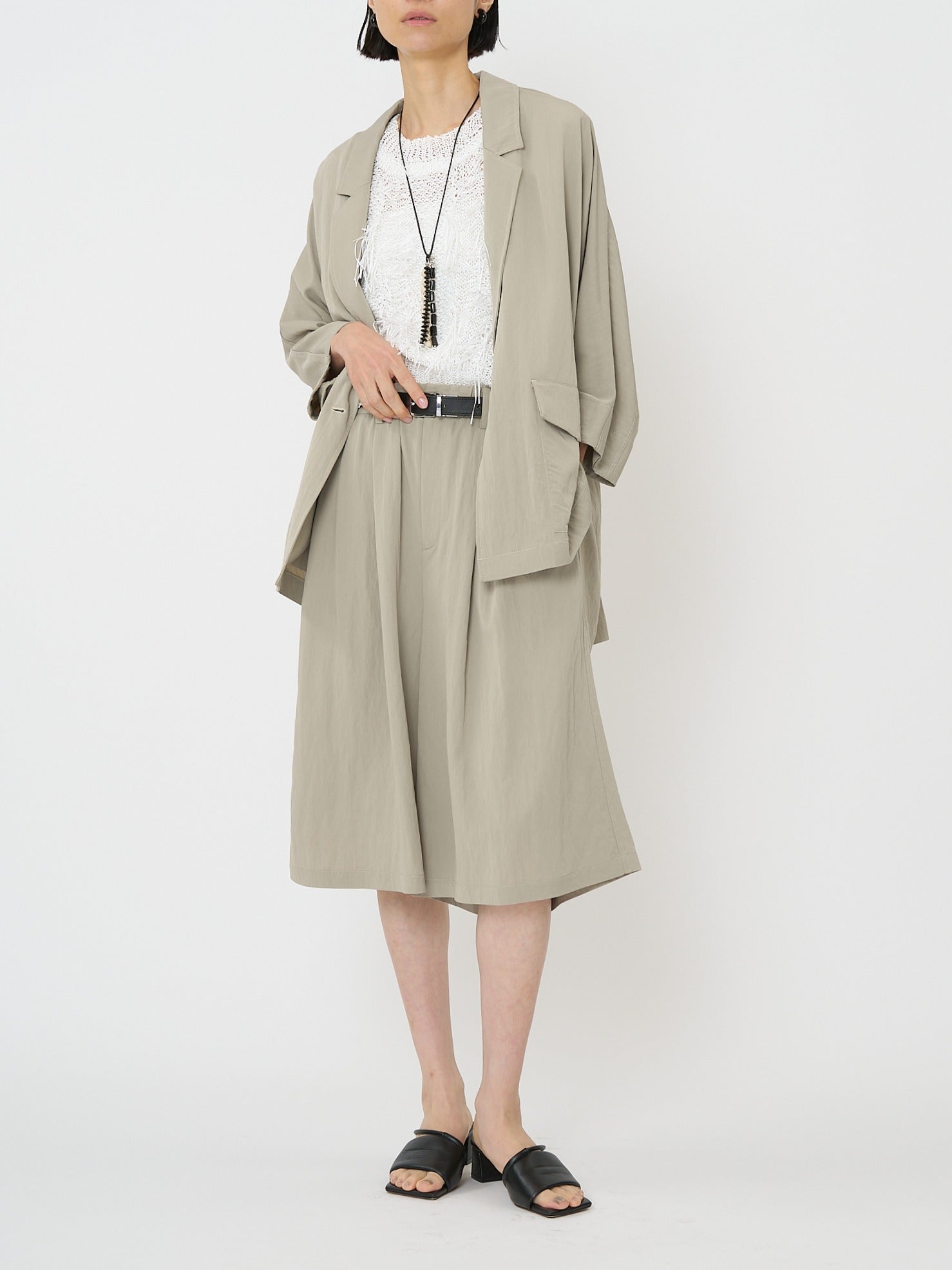 【予約販売】CHIGNON カットJQフリンジニットベスト 9261-091GS