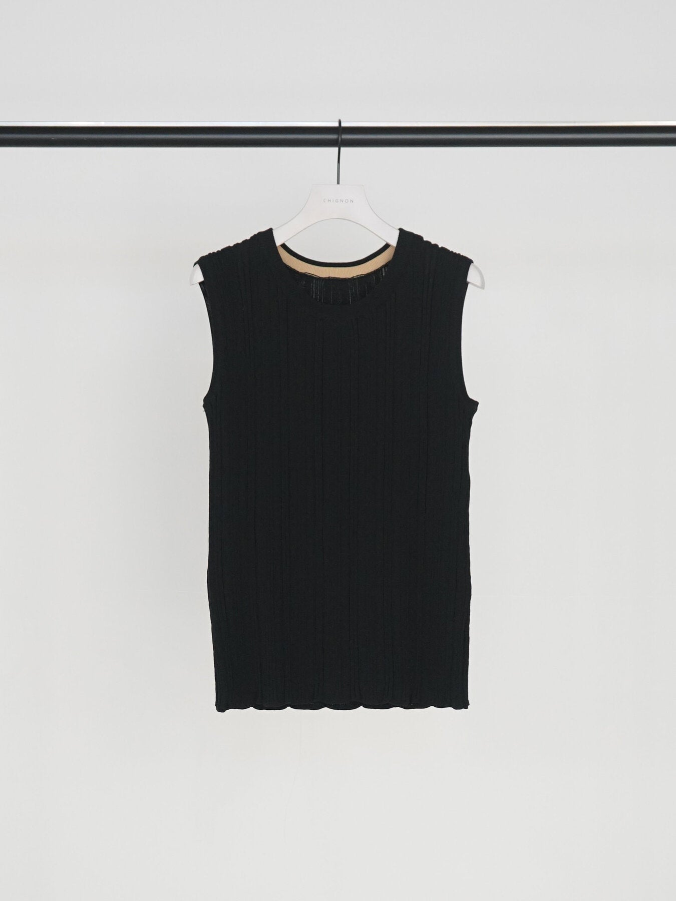 【予約販売】CHIGNON ランダムリブニットタンク 9263-695GS