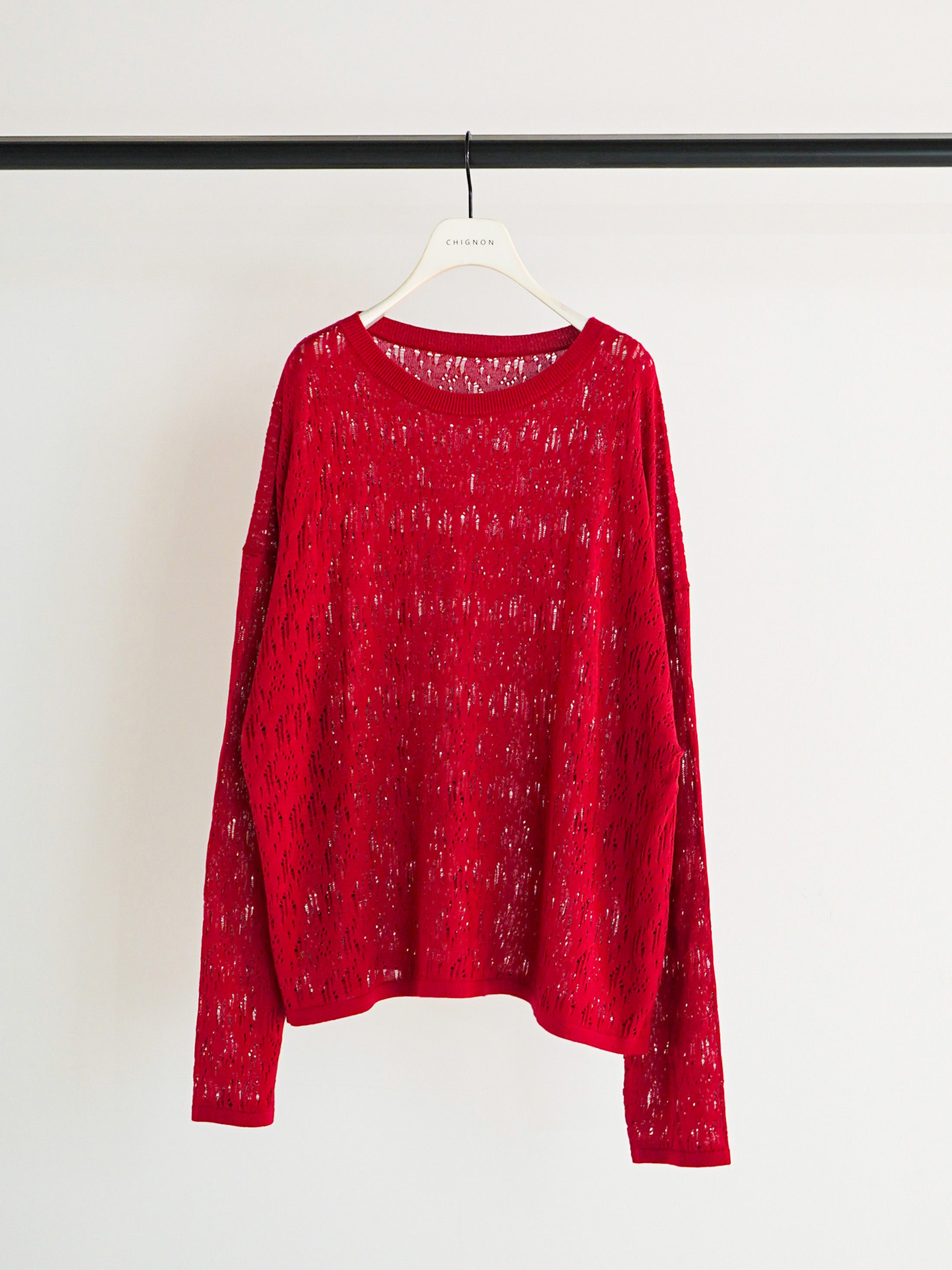 【予約販売】CHIGNON クラッシュドットニット 9561-088GS