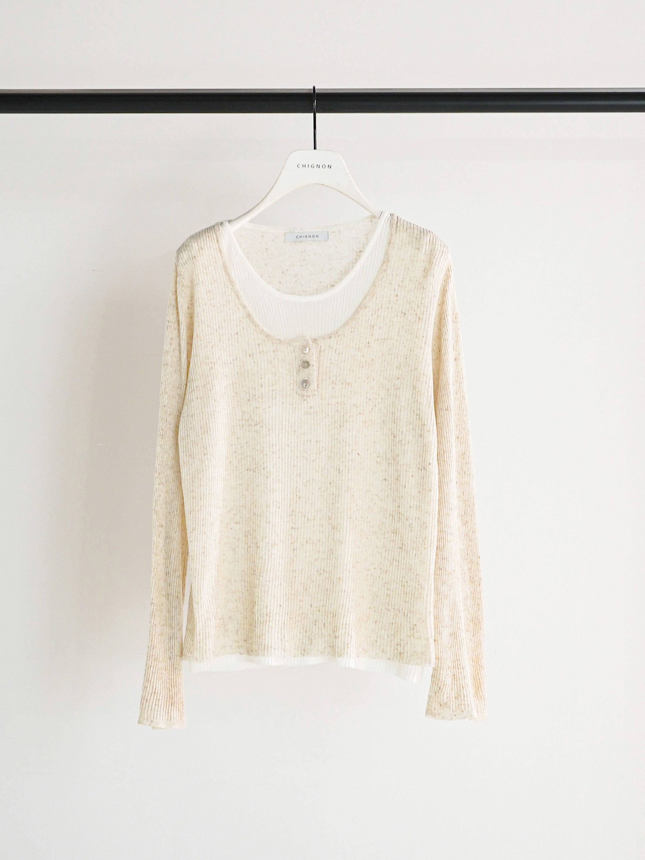 【予約販売】CHIGNON タンクレイヤードニット 9561-089GS