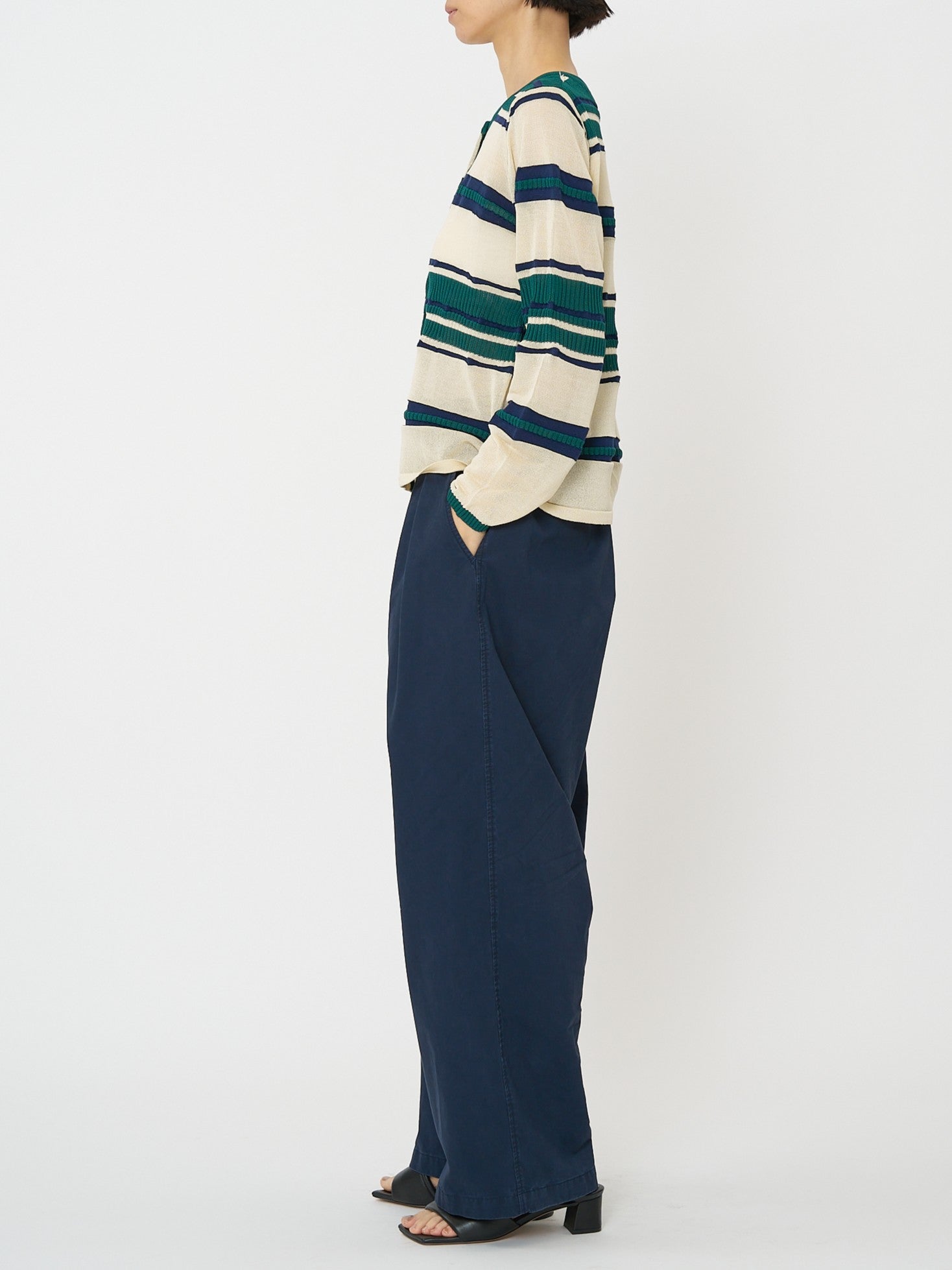 【予約販売】CHIGNON マルチボーダーカーディガン 9561-090GS