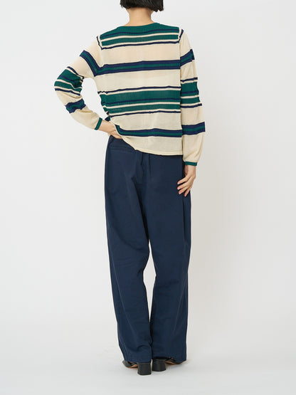 【予約販売】CHIGNON マルチボーダーカーディガン 9561-090GS