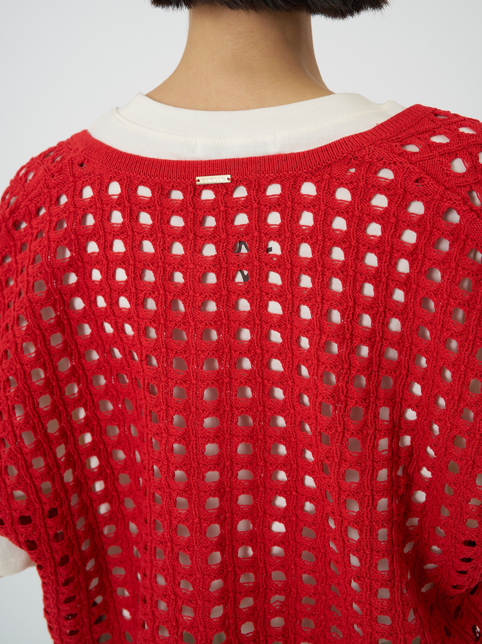 【予約販売】CHIGNON メッシュボックスニットベスト 9561-098DP