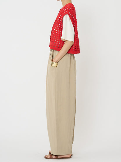 【予約販売】CHIGNON メッシュボックスニットベスト 9561-098DP