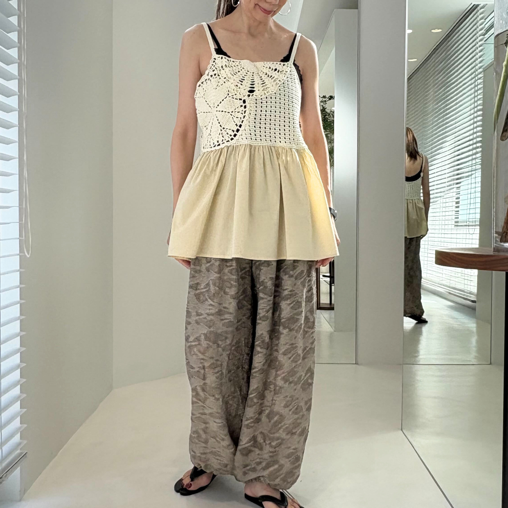 CHIGNON モチーフニットキャミソール 9562-391DP