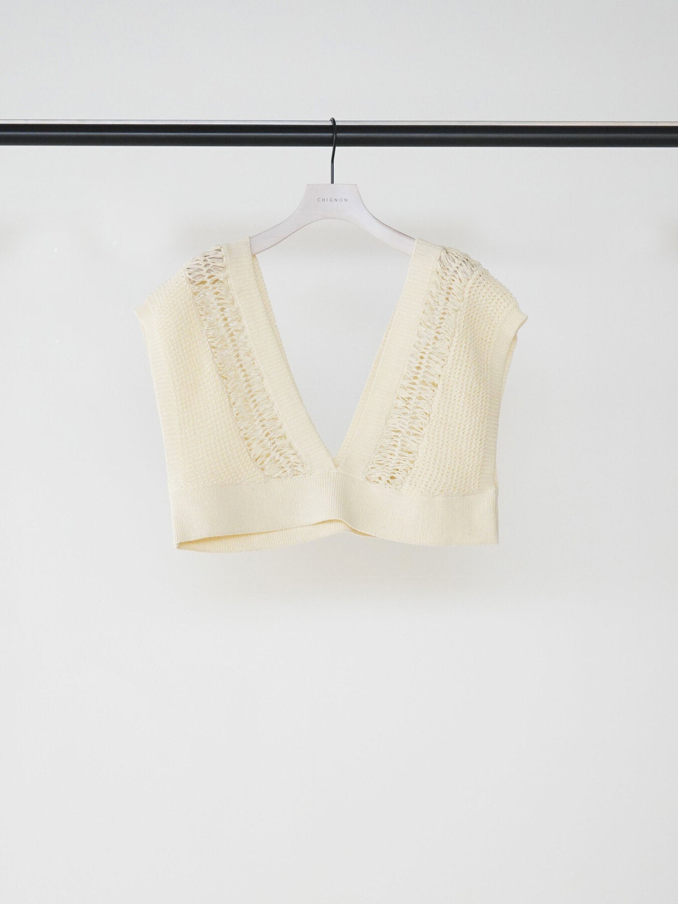 【予約販売】CHIGNON ヘアピンレースドッキングベスト 9563-691DP