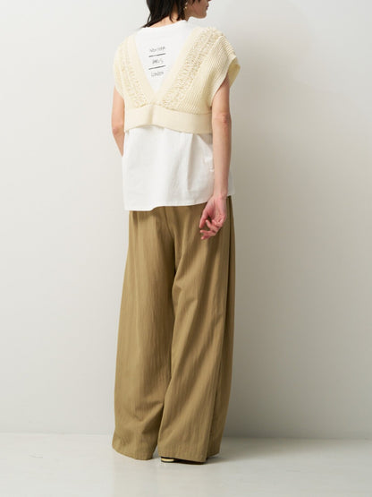 【予約販売】CHIGNON ヘアピンレースドッキングベスト 9563-691DP