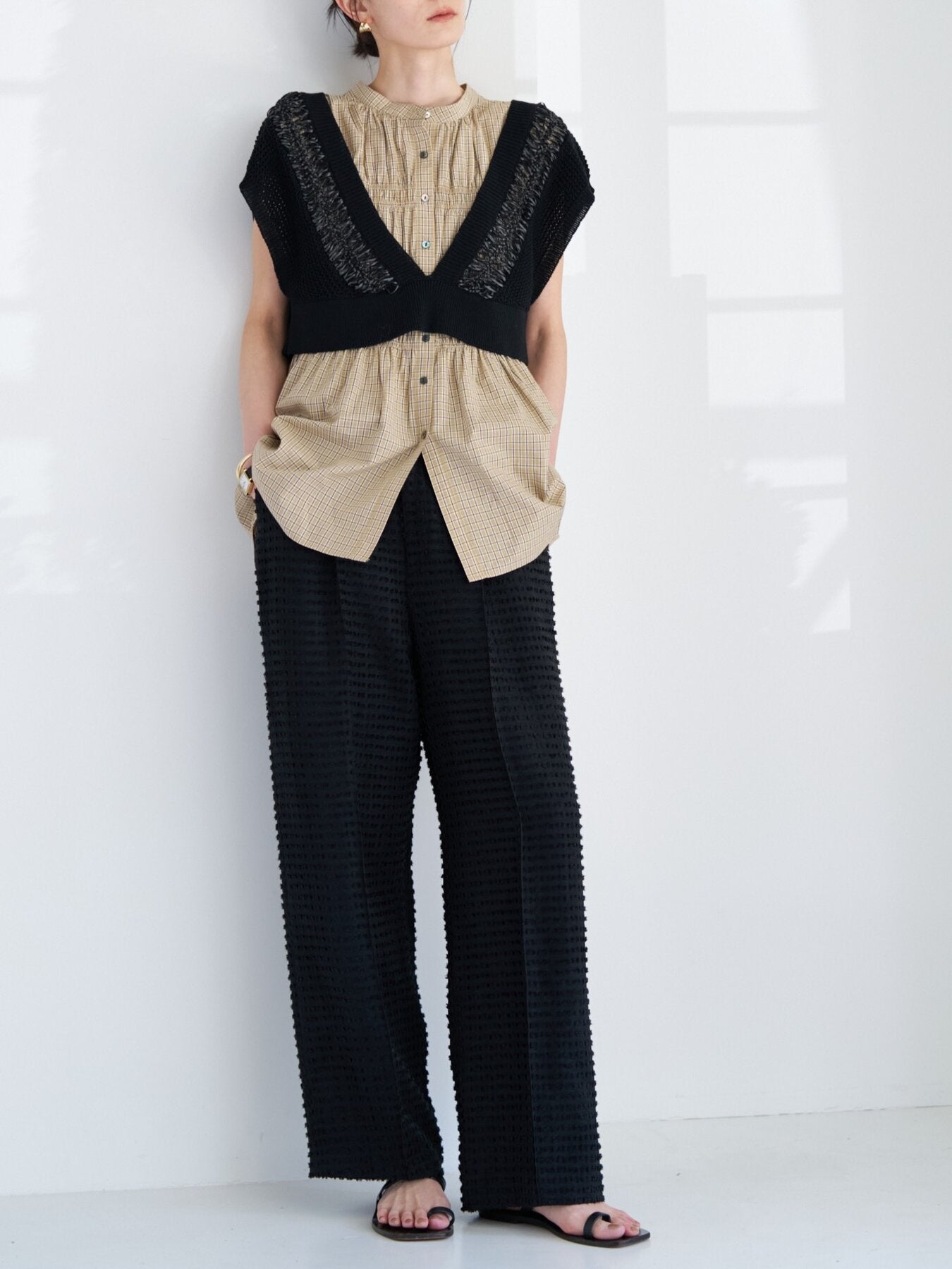 【予約販売】CHIGNON ヘアピンレースドッキングベスト 9563-691DP