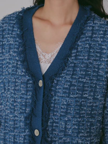 【予約販売】CHIGNON チェックツイードニットCD 9566-742JR