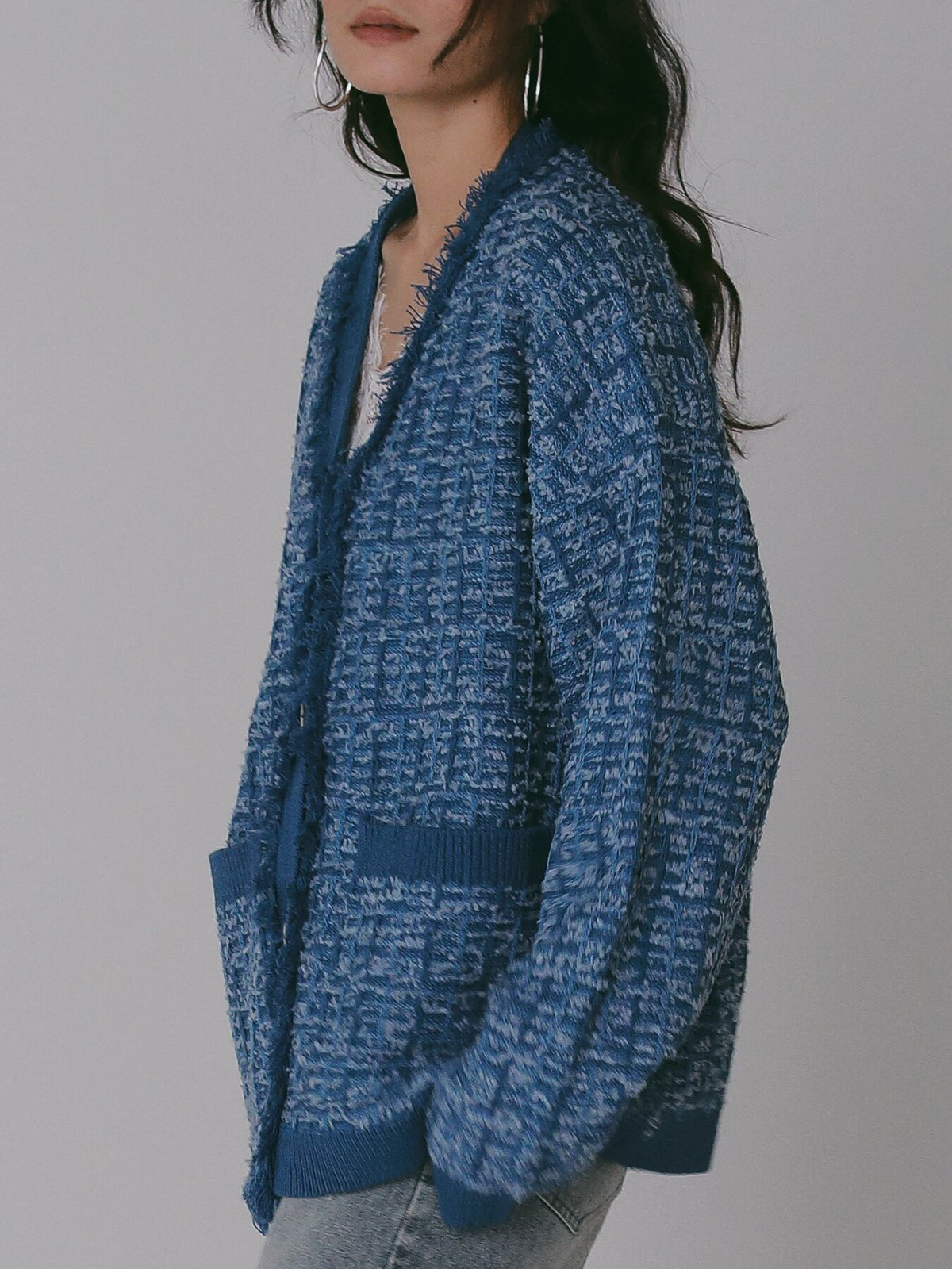 【予約販売】CHIGNON チェックツイードニットCD 9566-742JR
