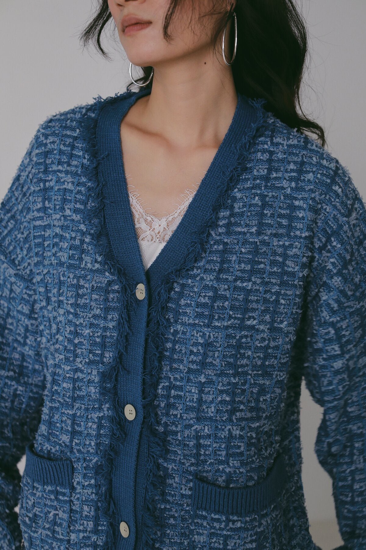 【予約販売】CHIGNON チェックツイードニットCD 9566-742JR