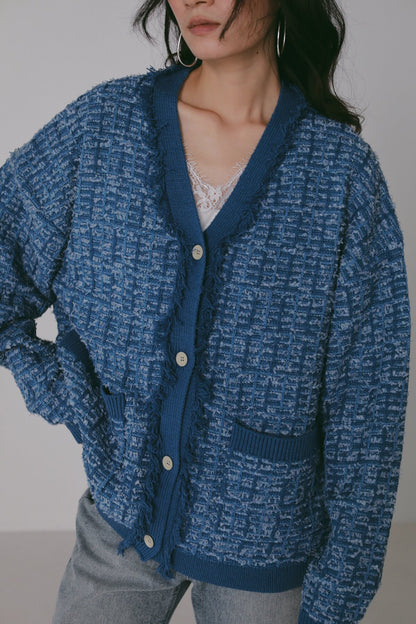 【予約販売】CHIGNON チェックツイードニットCD 9566-742JR
