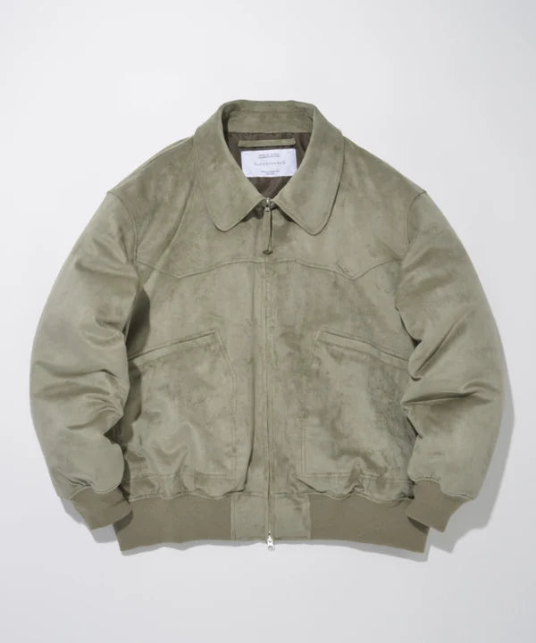 SUPERTHANKS Faux Suede Padded Blouson JK03