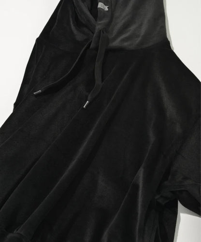 SUPERTHANKS Velour Short Hoodie CS03