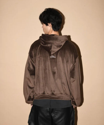 SUPERTHANKS Velour Short Hoodie CS03