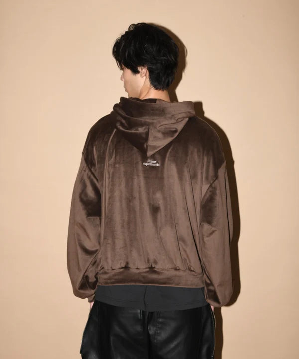 SUPERTHANKS Velour Short Hoodie CS03