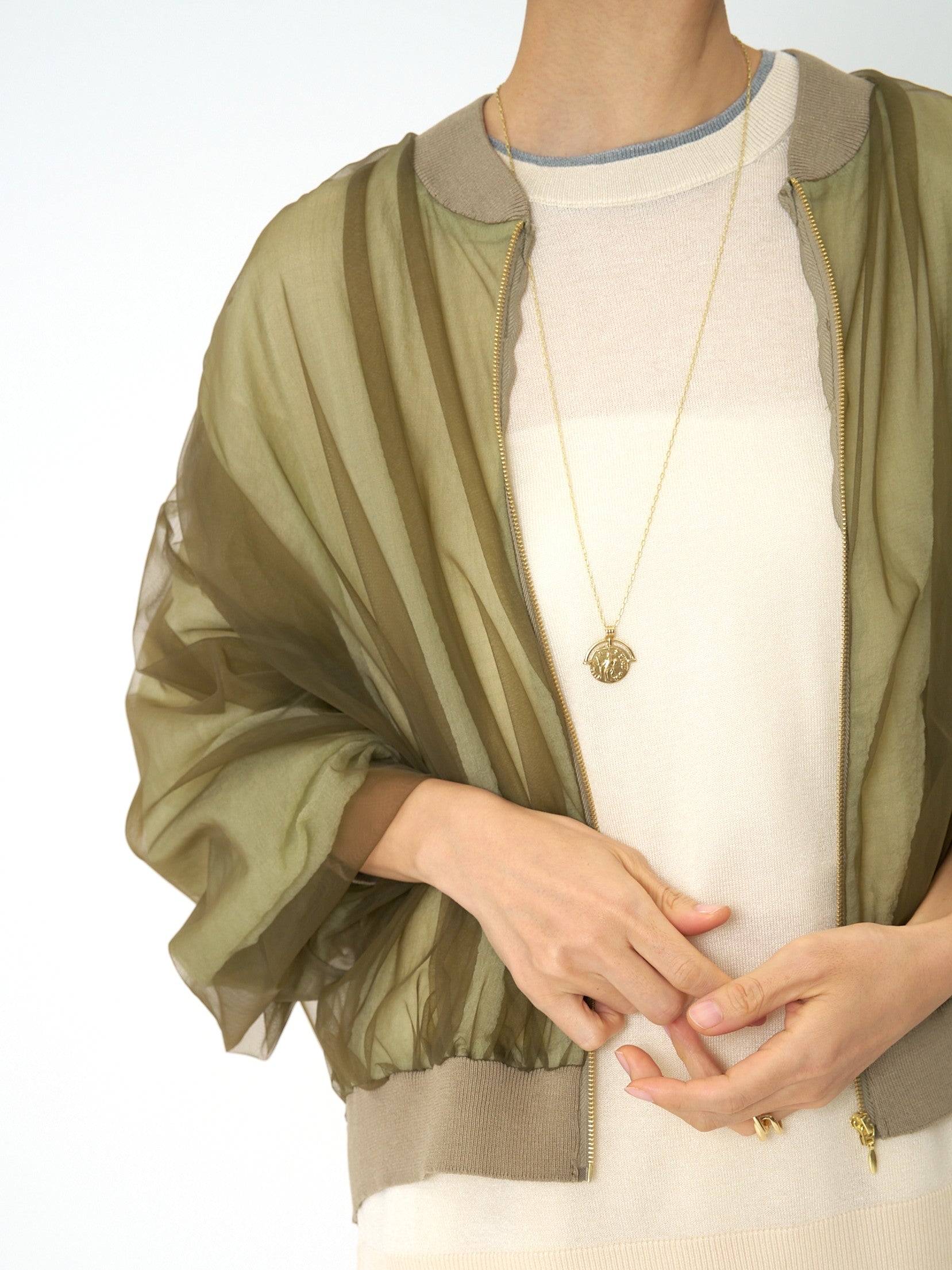 【予約販売】CHIGNON チュールボリュームブルゾン 9861-093GS