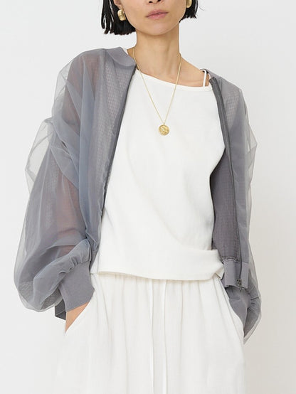 【予約販売】CHIGNON チュールボリュームブルゾン 9861-093GS