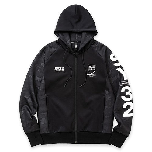 SY32 DOUBLE KNIT EMBOSS CAMO SHIELD LOGO ZIP HOODIE No.13509［30%OFF］