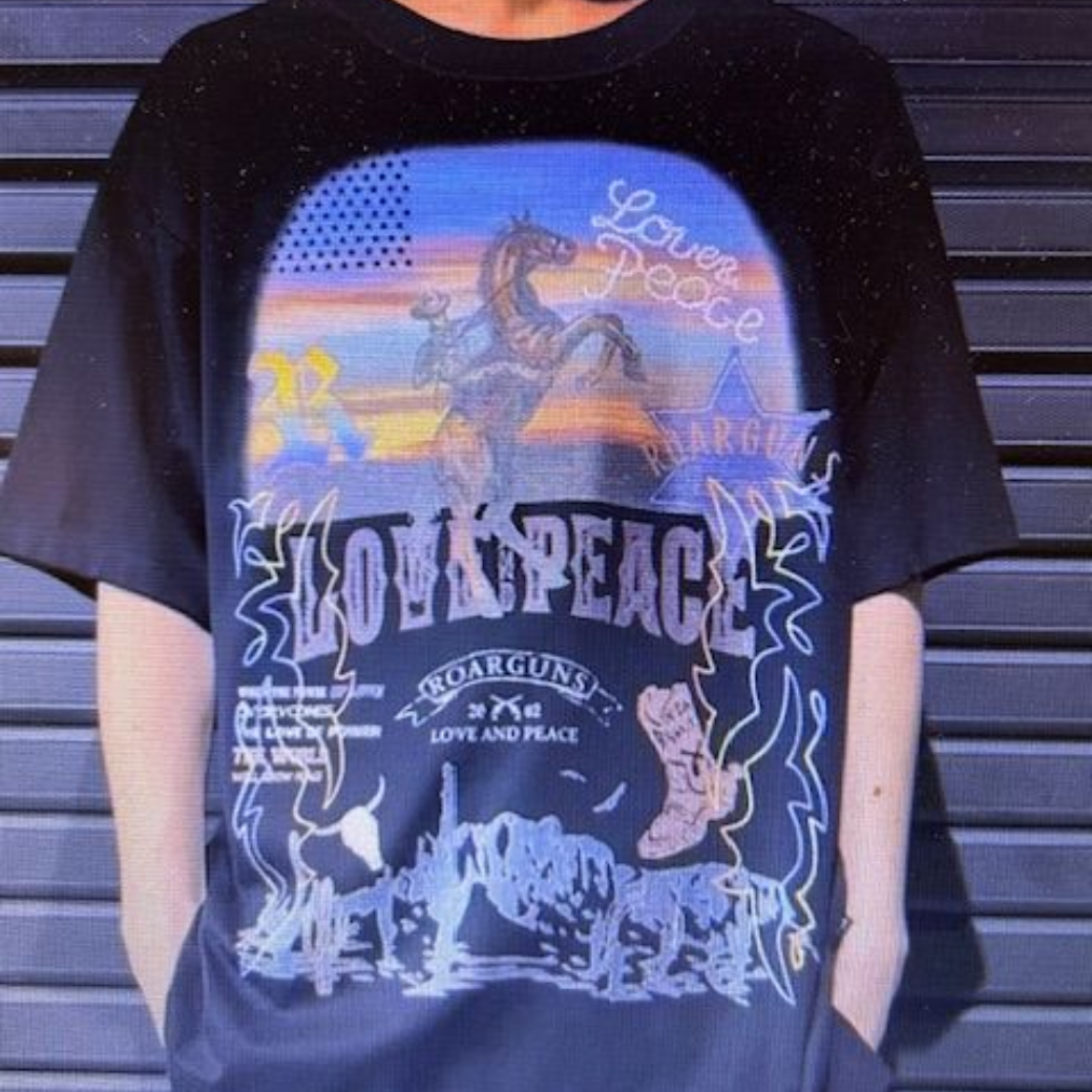 roarguns  25SGT-08 COWBOY PRINT S/S