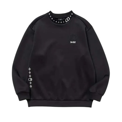 SY32 by SWEET YEARS GOLF DOUBLE MESH KNIT L/S MOCK