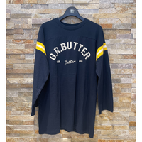 GREEN BUTTER ORGANIC FOOTBALL TEE