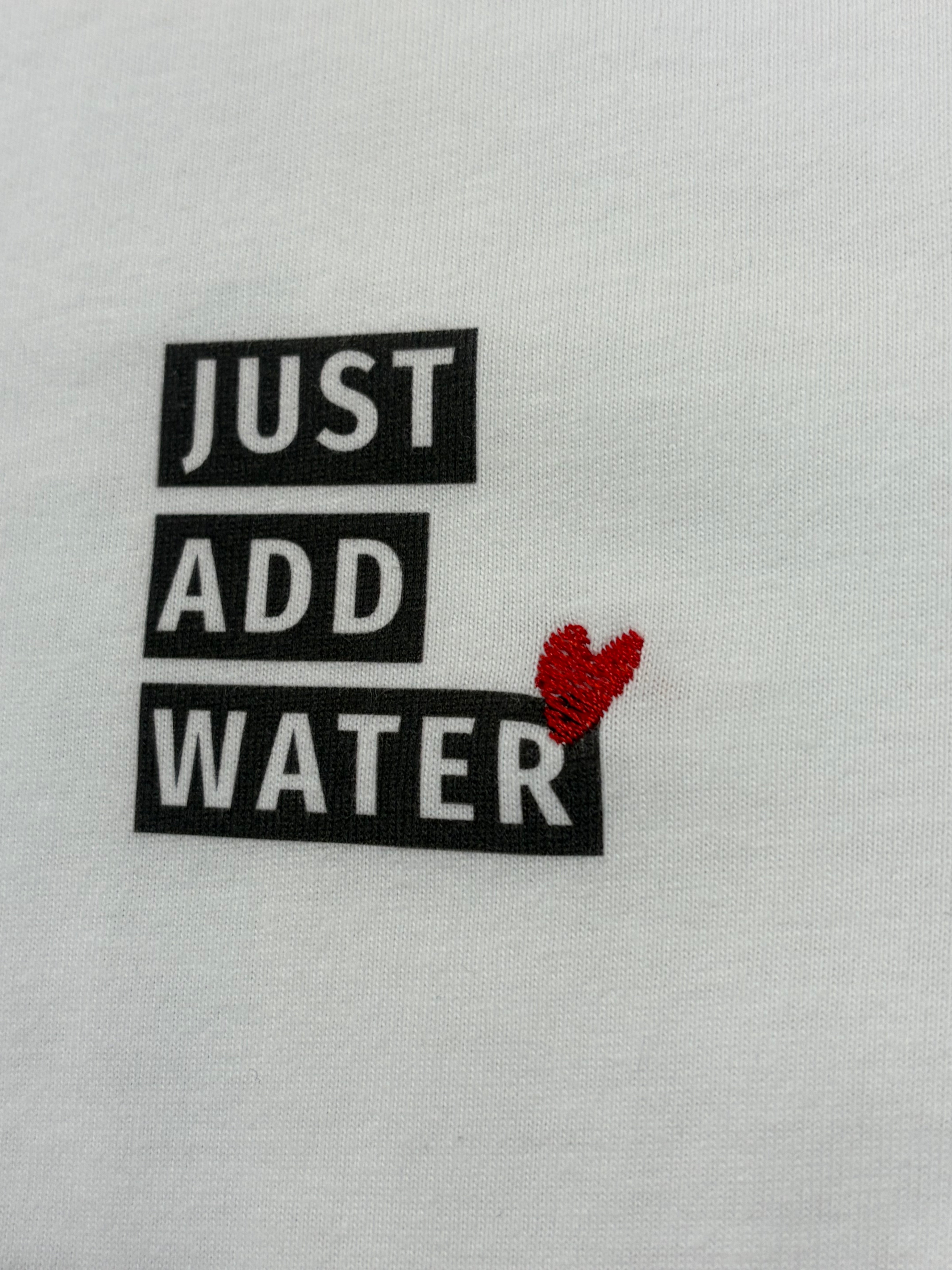 "JUST ADD WATER" フォトプリントTシャツ SSL-588